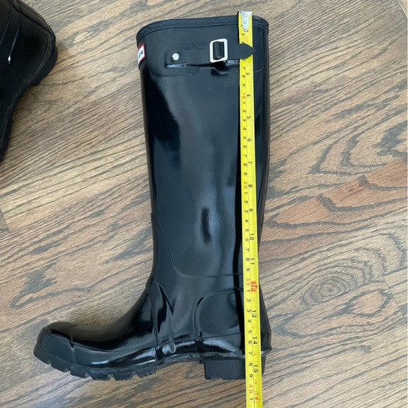 Hunter original gloss tall rain boots size M5 F6 - Picture 10 of 13